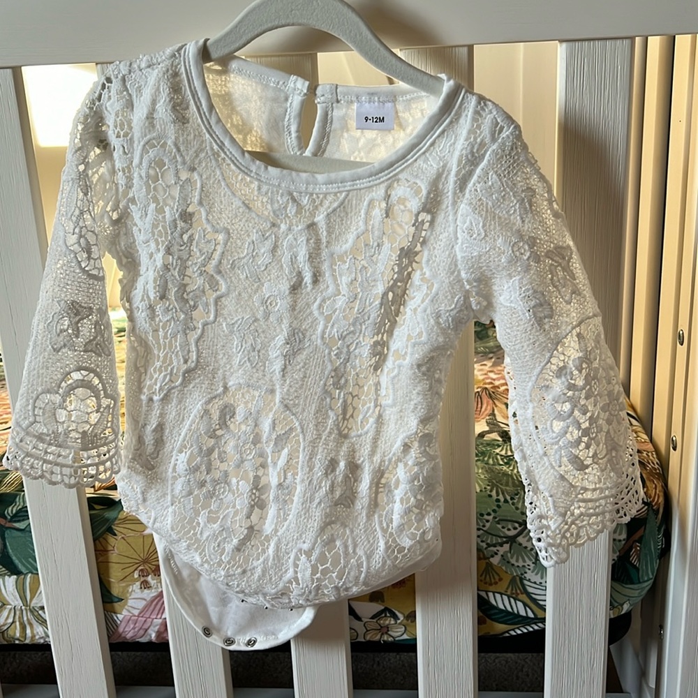 White lace bodysuit